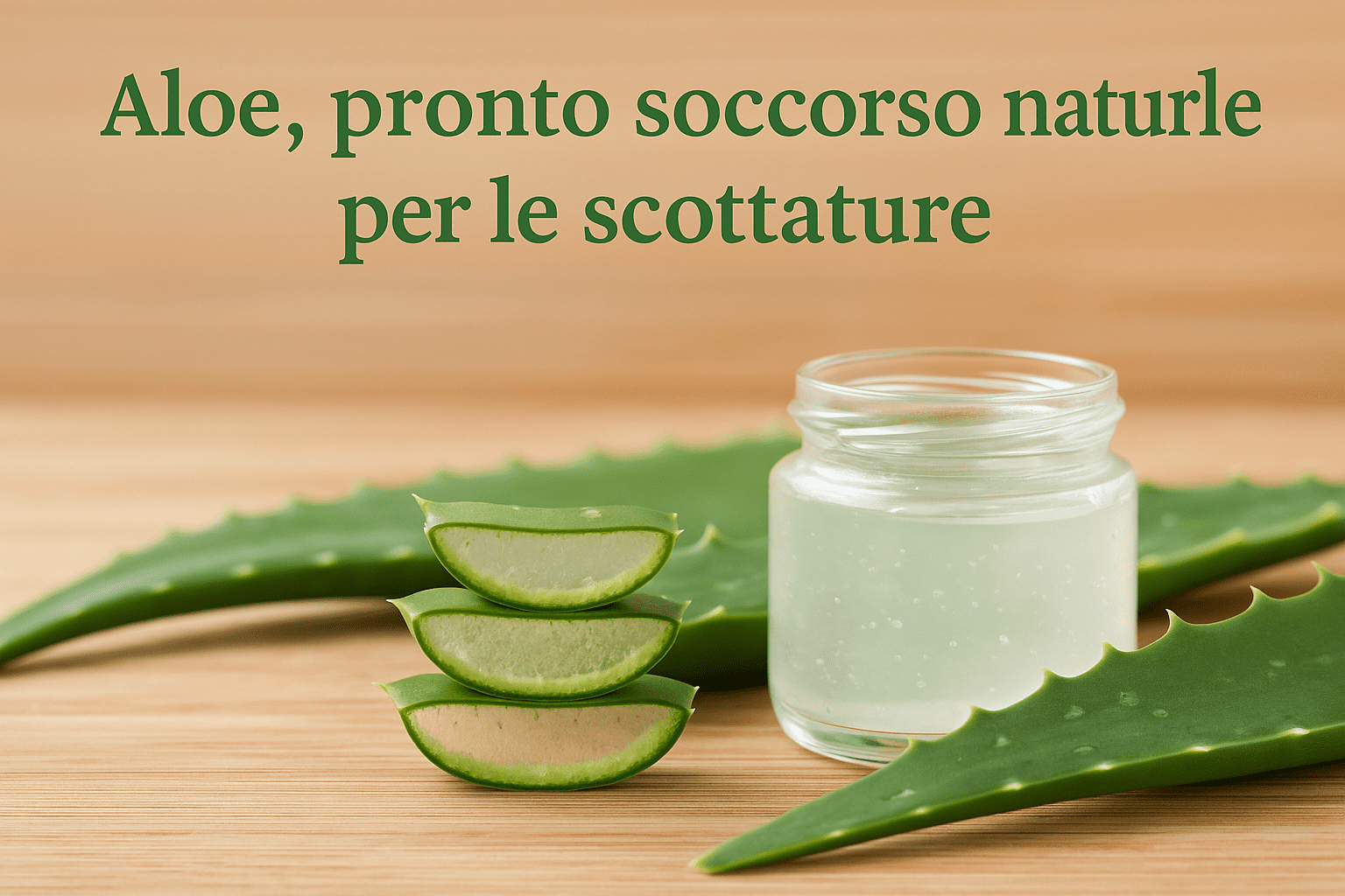 Aloe per le scottature