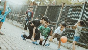 Movimento all'aria aperta per bambini
