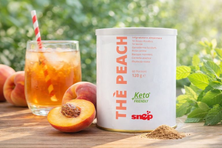 Thé Peach Snep la bevanda drenante e dissetante